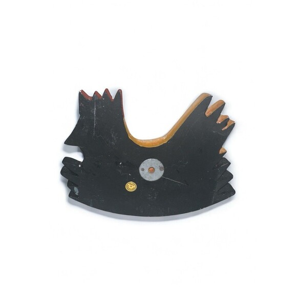 Hand Carved Wooden Chicken Rooster Folk Art Wall Hook Rustic Farmhouse Decor - Picture 7 of 12